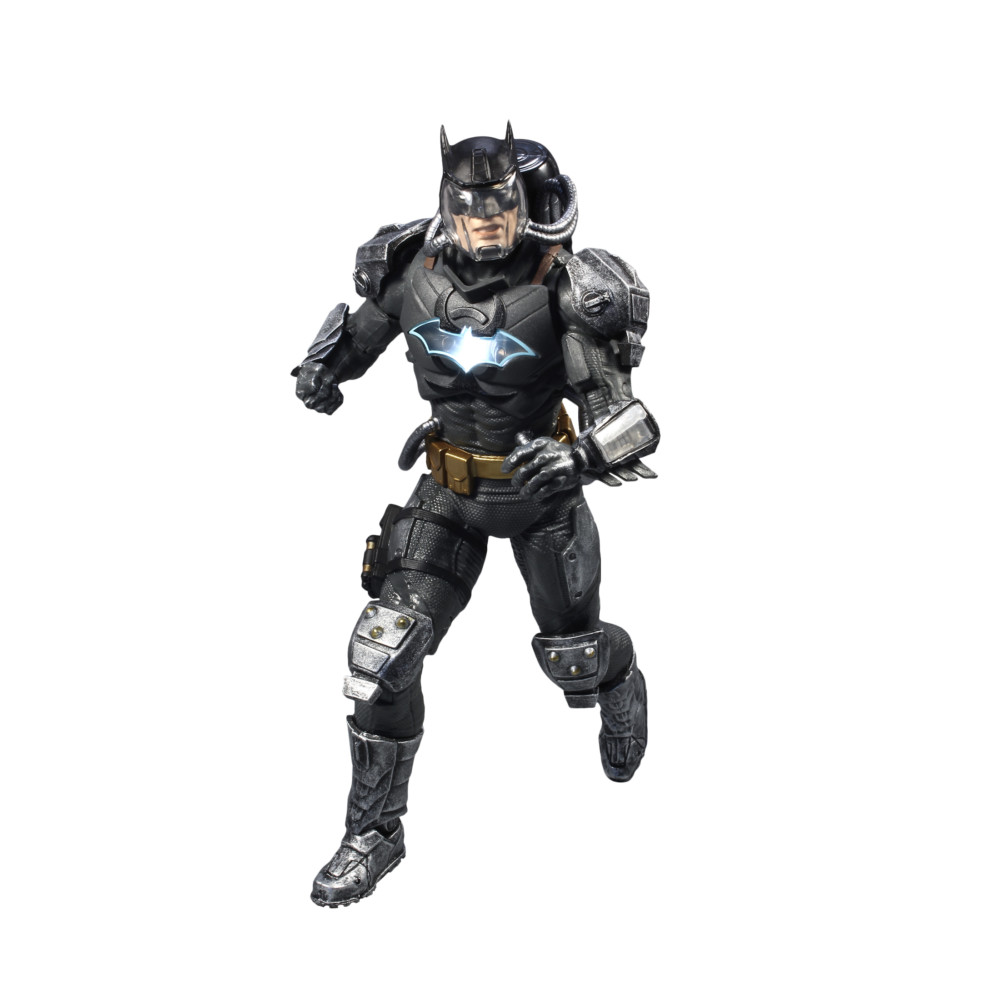 DC Multiverse 7in - Batman Hazmat Suit (Light Up Logo) (Gold Label)