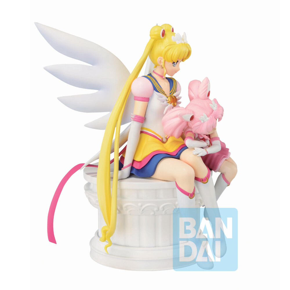 BP63606 | Bandai | Banpresto | Sailor Moon Series | Ichibansho Eternal Sailor Moon and Chibi Moon | Statue