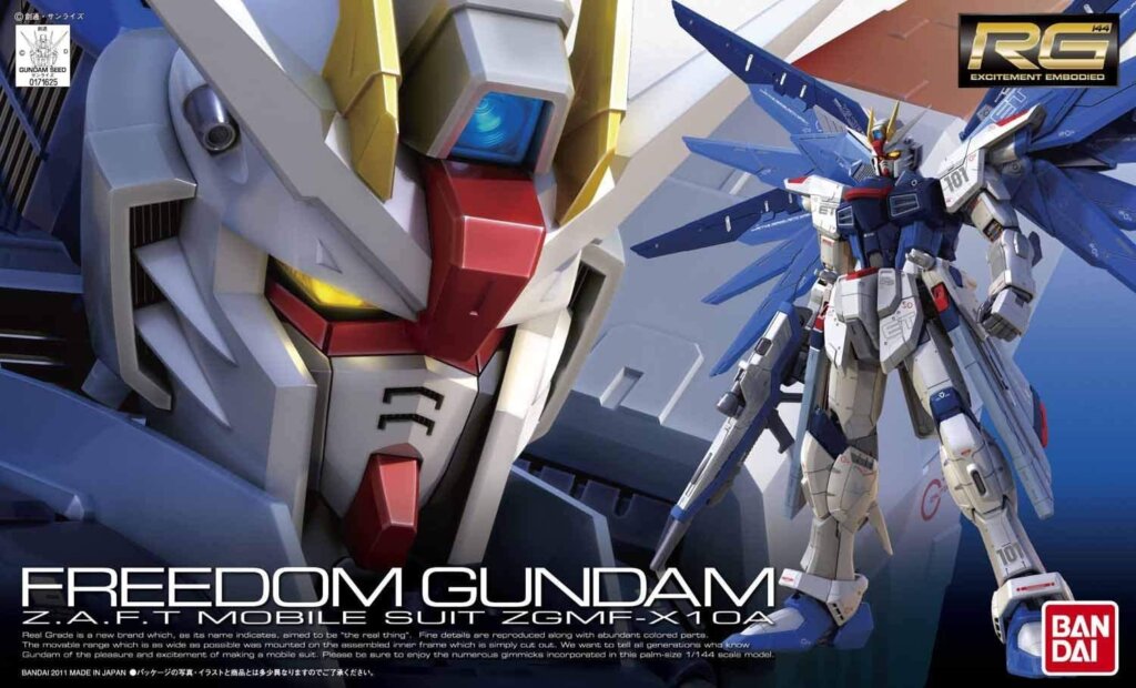 Bandai Gundam 1144 Rg 05 Zgmf X10a Freedom Gundam Real Grade Gunpla(3)